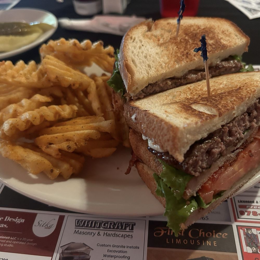 Townsend House - Got the cheeseburger club with the spicy fries. - American Near Me - Townsend, Massachusetts Townsend House - Got the cheeseburger club with the spicy fries. - American Near Me - Townsend, Massachusetts