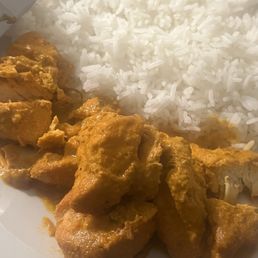 Butter chicken (rice not from restaurant)