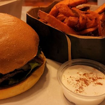 Black Label Burgers - Red Label Burger with Sweet Potato Fries - Burgers Near Me - Westbury, New York Black Label Burgers - Red Label Burger with Sweet Potato Fries - Burgers Near Me - Westbury, New York