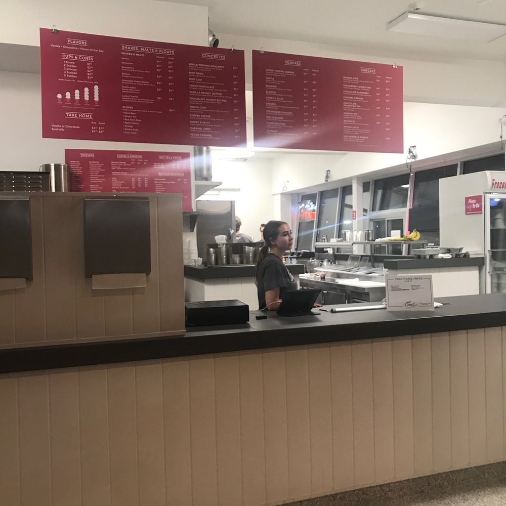 Indoor order counter at Comet. Indoor order counter at Comet.