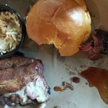 Mission BBQ - Ribs, pulled pork sandwich and coleslaw - Barbeque Near Me - Dover, Delaware