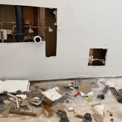 R & R Plumbing and Rooter - Moved the water lines over to accommodate new vanity