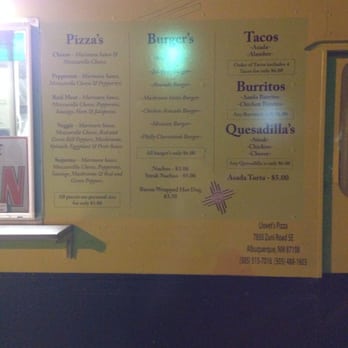 Llovet's - a menu for a mexican restaurant - Food Trucks Near Me - Albuquerque, New Mexico