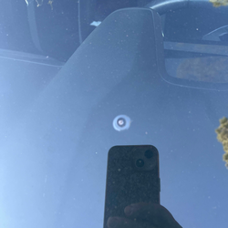 Automotive Cosmetics - Rock Chip Damaged Glass