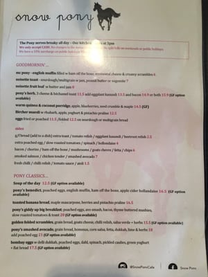 Menu photo 3 Snow Pony Balwyn, VIC Menu photo 3 Snow Pony Balwyn, VIC