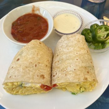 Sun Garden Cafe - Lenny's Burrito (queso & salsa on the side) - Breakfast & Brunch Near Me - Sarasota, Florida