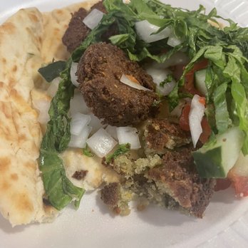 Gyro King - Inside of the falafel sandwich - yummy - Food Trucks Near Me - Houston, Texas Gyro King - Inside of the falafel sandwich - yummy - Food Trucks Near Me - Houston, Texas