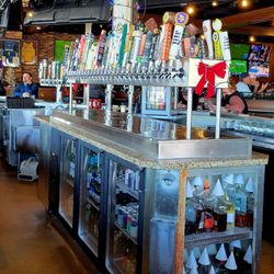 Champps - Our view at the bar.