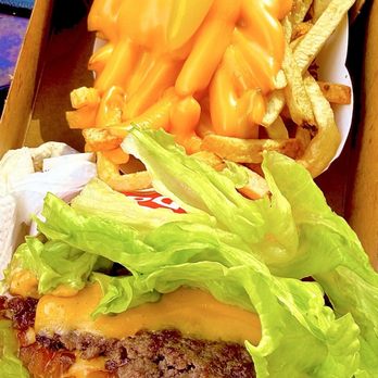 In-N-Out Burger - May 28, 2026 National Burger Day !! Lettuce wrapped double double, xtra pickles, small fries w/cheese + chili pepper - Fast Food Near Me - San Diego, California