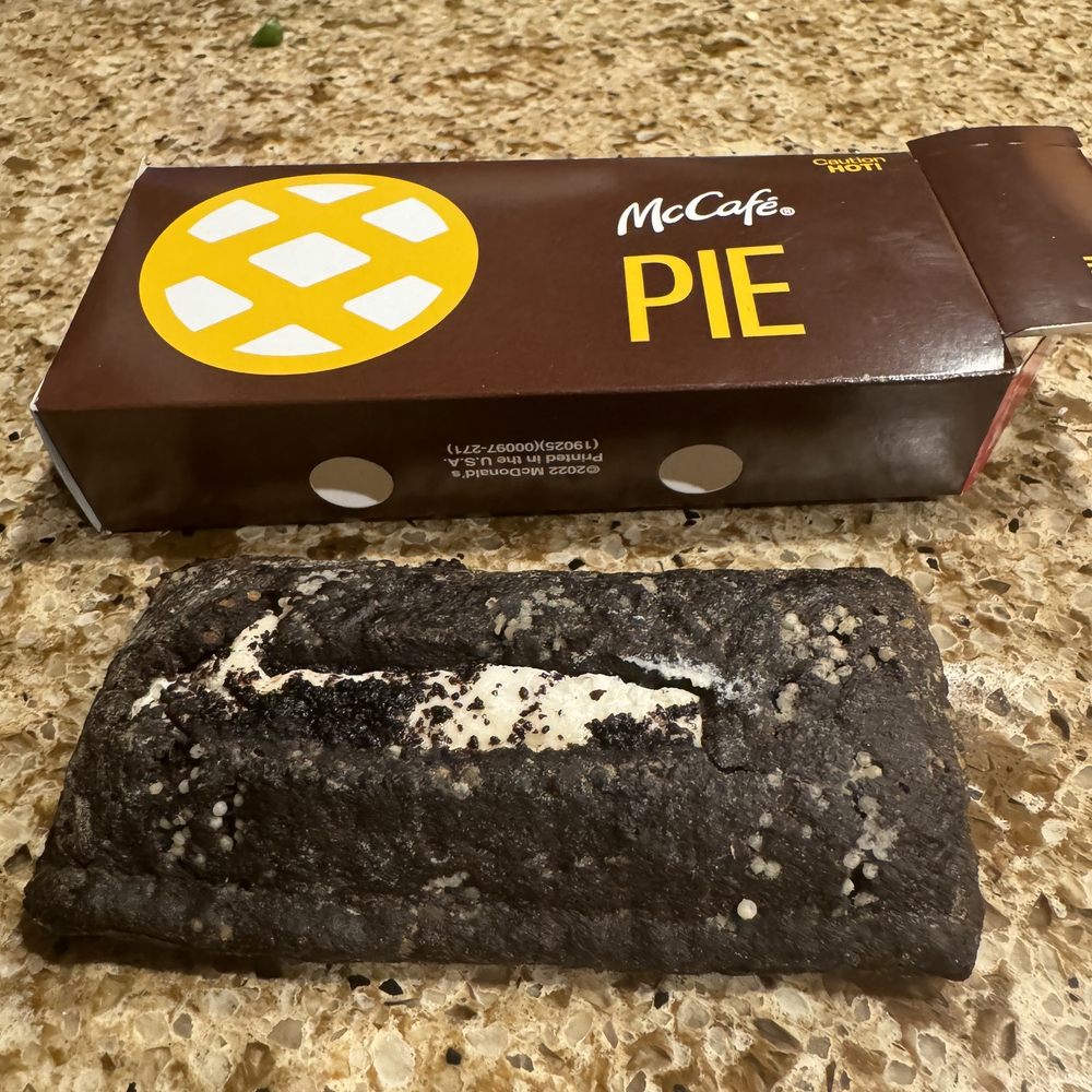 McDonald's - Pumpkin Cream Pie!! I can't believe someone packaged this and thought it was okay. Disgusting! - Burgers Near Me - Santa Monica, California McDonald's - Pumpkin Cream Pie!! I can't believe someone packaged this and thought it was okay. Disgusting! - Burgers Near Me - Santa Monica, California