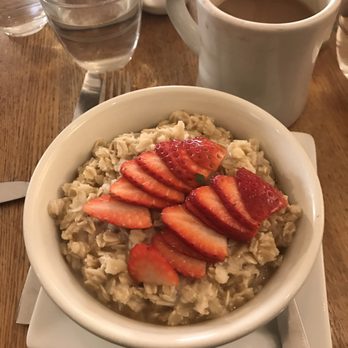 Atticus Bookstore Cafe - Oatmeal with honey seasonal fruit - Coffee & Tea Near Me - New Haven, Connecticut Atticus Bookstore Cafe - Oatmeal with honey seasonal fruit - Coffee & Tea Near Me - New Haven, Connecticut