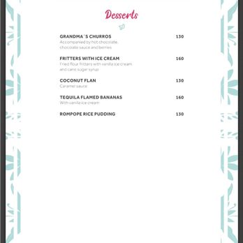 Las Palomas - Menu (Jul.. 2023) - Mexican Near Me - Cabo San Lucas, BCS