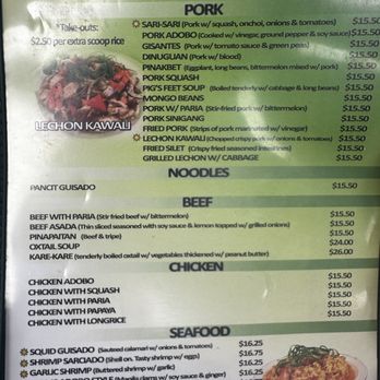 Julie'Z Restaurant - Menu as of July 2025 - Filipino Near Me - Kapolei, Hawaii Julie'Z Restaurant - Menu as of July 2025 - Filipino Near Me - Kapolei, Hawaii