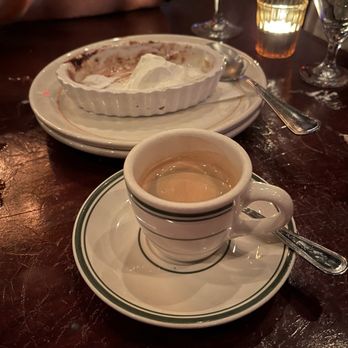 Cafe La Trova - Dessert with coffee - Cocktail Bars Near Me - Miami, Florida