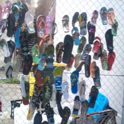 Flip Flop Art Fence