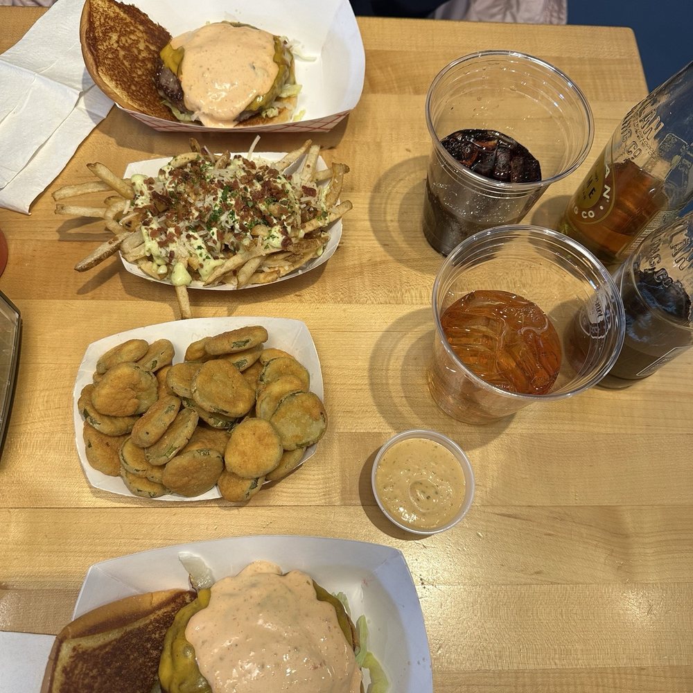 Instant Classic, Fried Pickles, Bistro Fries, Black Cherry Soda, Cream Soda Instant Classic, Fried Pickles, Bistro Fries, Black Cherry Soda, Cream Soda