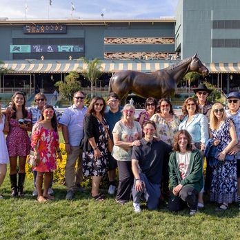Santa Anita Park - Group pic in the paddock - Stadiums & Arenas Near Me - Arcadia, California
