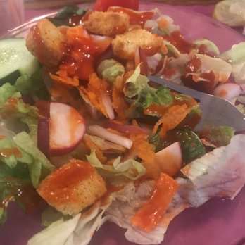 Parnell's Place - Dinner salad with French - New American Near Me - Oshkosh, Wisconsin