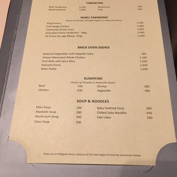 Nobu Manila - Japanese Near Me - Parañaque, NCR