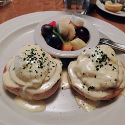 Canadian bacon eggs benedict it was fabulous