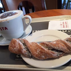 Costa Coffee - Chocolate twist with a large cappuccino
