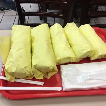 Sabrosada - Two Super Burritos, and three tacos (Shrimp and Al Pastor) - Mexican Near Me - Anaheim, California Sabrosada - Two Super Burritos, and three tacos (Shrimp and Al Pastor) - Mexican Near Me - Anaheim, California