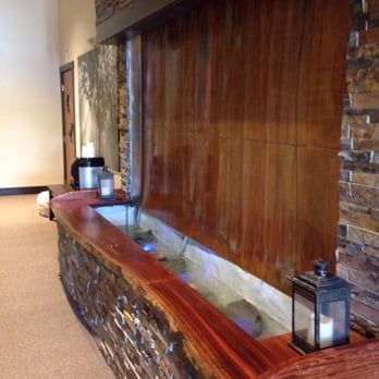 Yoga by Degrees - Peaceful water wall between the two studios. - Yoga Near Me - Downers Grove, Illinois