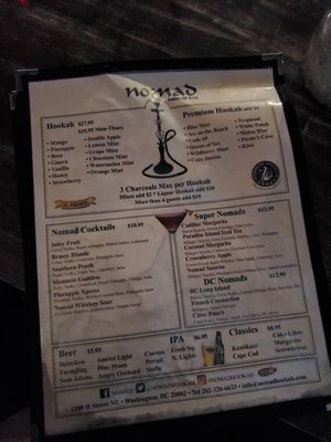 Menu photo 3 Nomad Washington, DC, DC