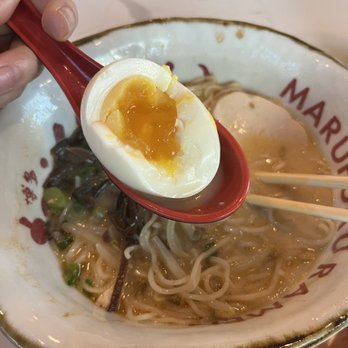 Marufuku Ramen - Unmarinated but a good egg! - Ramen Near Me - Austin, Texas Marufuku Ramen - Unmarinated but a good egg! - Ramen Near Me - Austin, Texas