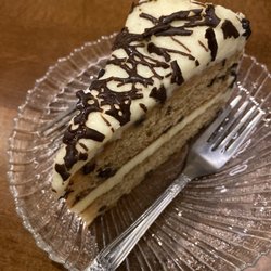 The Local Dining and Spirits - Chocolate chip cake made in house.
