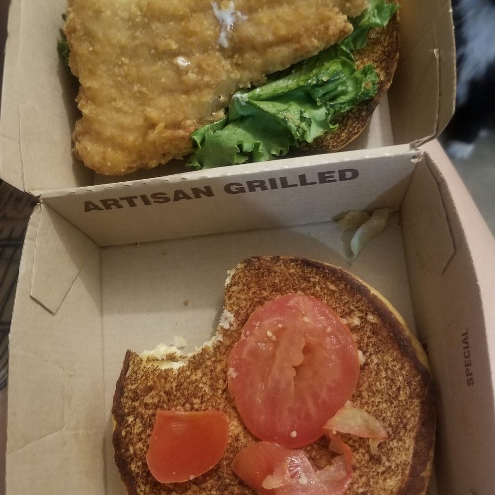 McDonald's - What my artisan GRILLED chicken(as said on box) and my tomatoes.. - Fast Food Near Me - Reno, Nevada McDonald's - What my artisan GRILLED chicken(as said on box) and my tomatoes.. - Fast Food Near Me - Reno, Nevada