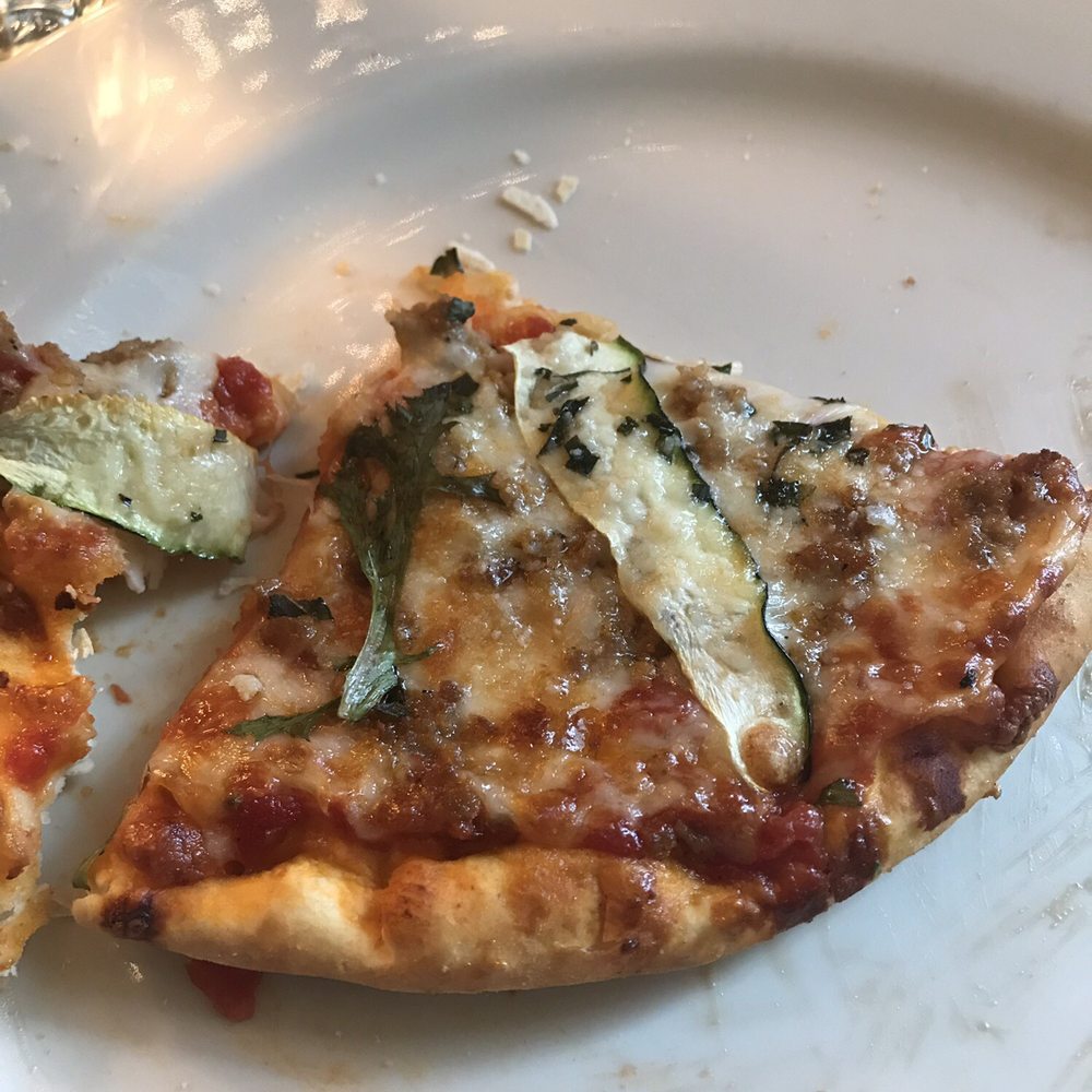 Trattoria Enzo - Zucchini and sausage pizza.......I ate this so fast!!! - Italian Near Me - Laporte, Indiana Trattoria Enzo - Zucchini and sausage pizza.......I ate this so fast!!! - Italian Near Me - Laporte, Indiana