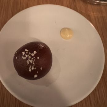 Audrey - Pretzel ball filled with cheese and an apple mustard - American Near Me - Nashville, Tennessee