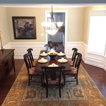 Parvizian Rugs - 9x12 Ushak in dining room. - Carpeting Near Me - Annapolis, Maryland Parvizian Rugs - 9x12 Ushak in dining room. - Carpeting Near Me - Annapolis, Maryland