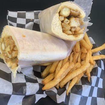 Fat Shack - Medium sized "The Doobie" and fries. - Burgers Near Me - Orlando, Florida