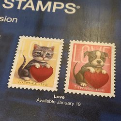 Reisterstown Post Office - 2'11'2023 Cutesy new stamps !!