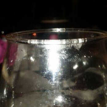 The Pearl Hotel - Broken glass :-( not happy about this but it is plastic because we are outside - San Diego, CA