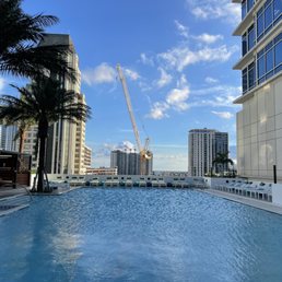 Rooftop pool.