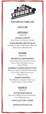 Menu photo 7 Toast Birmingham, MI