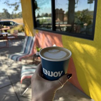 Enjoy Coffee - Vanilla Latte perfection! - Coffee & Tea Near Me - Vacaville, California