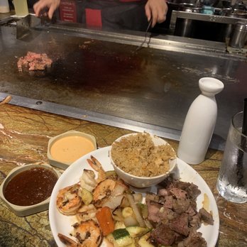 Shogun Restaurant - Ribeye and shrimp dinner - Japanese Near Me - Temecula, California