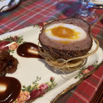 Balmoral Restaurant - Scotch egg half, not enough for $17 - Scottish Near Me - St Charles, Illinois
