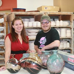 Blue Spruce Pottery - Patrick and Melissa Woodman, potters at Blue Spruce Pottery