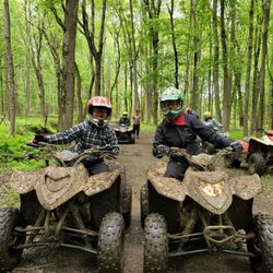 NJ ATV Rentals - Their trail is created with dips, hills, tight turns, and tree branch obstacles