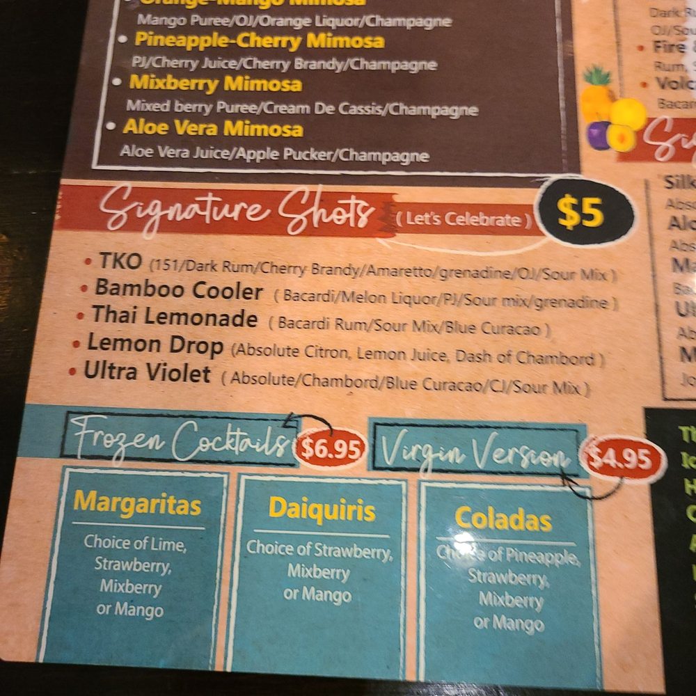 Silk Thai Hagerstown - Drink menu left side - Thai Near Me - Hagerstown, Maryland Silk Thai Hagerstown - Drink menu left side - Thai Near Me - Hagerstown, Maryland