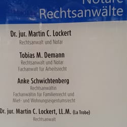 Kanzlei  Dr. jur. Martin C. Lockert Tobias M. Demann