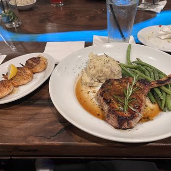 Stonewood Grill & Tavern - Bourbon Peach Pork Chop - New American Near Me - Ormond Beach, Florida