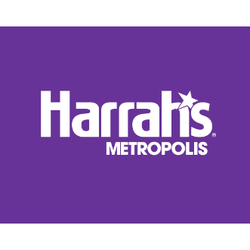 Logo at Harrah's Metropolis.