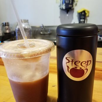 Steep Leaf Lounge - Vanilla chai w/ agave and coconut milk - Coffee & Tea Near Me - Flagstaff, Arizona