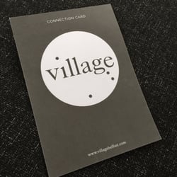 Village Church - Contact info flyer